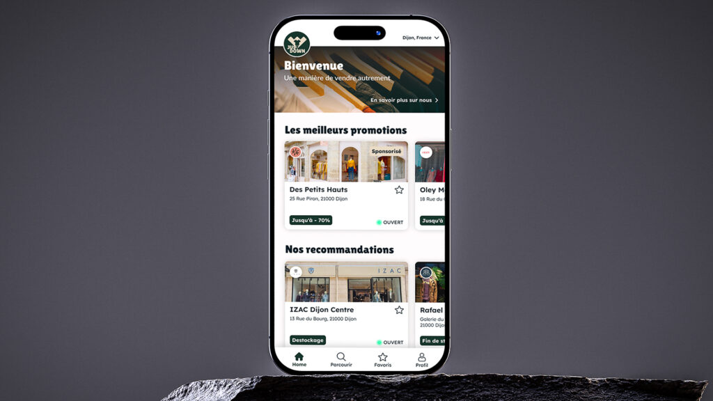 Just Down - Application mobile